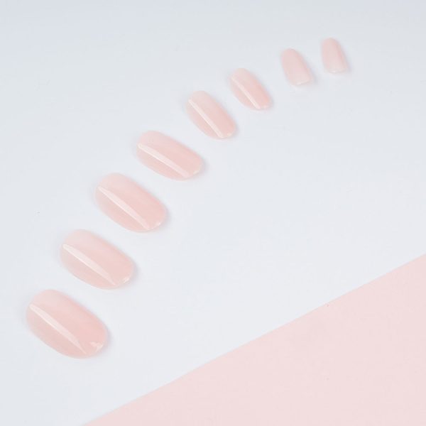 Invogue Baby Pink Classic Oval Nails – Pack of 24 — alternate view